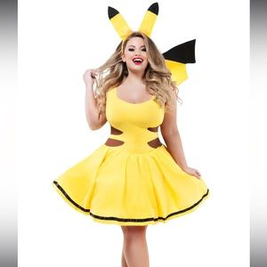 Women’s Pikachu costume with headband.
